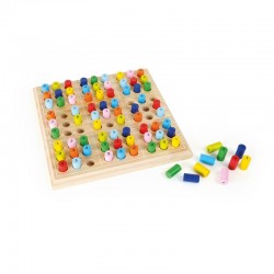 SUDOKU PICIOȘ MIC, LEMN, COLORAT, 25 X 25 X 3 CM - 6611100735 - 6611100735 - view 1
