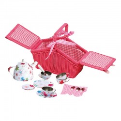 COS DE PICNIC MIC CU SET DE CEAI, ROZ - 6611100746 - 6611100746 - view 1