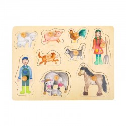 PUZZLE FERMA PICIULUI MIC, LEMN, 9 BUC. - 6611120232 - 6611120232 - view 1