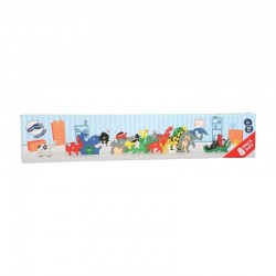 Пъзел Small Foot Животни, с букви и цифри, дървен, 26 части - 6611120542 - view 4
                  