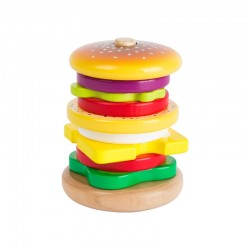 BURGER PICIOȘ MIC, LEMN, 10 BUC. - 6611140053 - 6611140053 - view 1