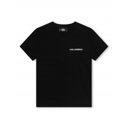 TRIUC DE COPII KARL LAGERFELD CU MÂNECĂ SCURTĂ FAȚĂ ȘI SPATE APLICAT UNISEX - Z3005609B - Z3005609B - view 1