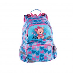 RUCSAC SCOALA PULSE ANATOMIC TEDDY, ALBASTRU-ROZ - 1095110870 - 1095110870 - view 1