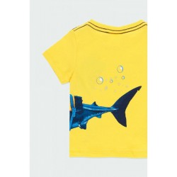 Бебешка тениска Boboli с къс ръкав и цветни апликации за момче - 302094-1145 - view 4
                  