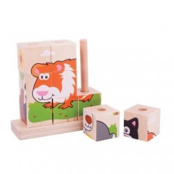 PUZZLE DIN LEMN BIGJIGS - ANIMĂT DE ANIMALE - BB104 - BB104 - view 1