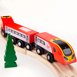 BIGJIGS TREN LEMN CU SINE - PENDOLINO - BJT461 - BJT461 - view 1