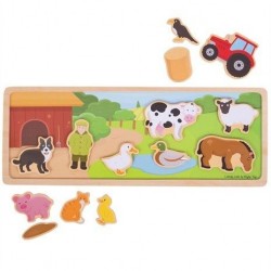 BIGJIGS PUZZLE MAGNETIC DIN LEMN - FERMA - BJ909 - BJ909 - view 1