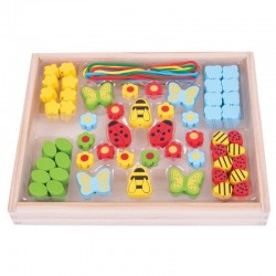 KIT ȘIRURI DE MĂRGELE DE LEMN BIGJIGS - GARDINĂ - BJ635 - BJ635 - view 1