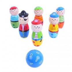 MINI BOWLING PIRATI BIGJIGS DIN LEMN - BJ853 - BJ853 - view 1