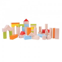 Дървени многоцветни блокчета Bigjigs - 50 части - BB067 - view 3
                  