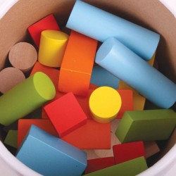 Дървени многоцветни блокчета Bigjigs - 50 части - BB067 - view 7
                  
