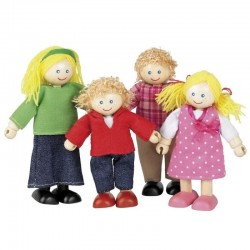 SET PĂPUȘI DIN LEMN BIGJIGS - FAMILIA EUROPEANĂ - T0126 - T0126 - view 1