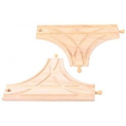 CĂI FERATE BIGJIGS DIN LEMN - T-JONCTION - BJT108 - BJT108 - view 1