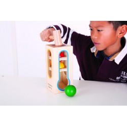 Дървена играчка-кула с чукче и топчета Bigjigs - BB102 - view 3
                  