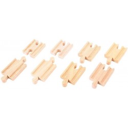BIGJIGS SET 8 MINI SINE DIN LEMN - DREPTĂ - BJT104 - BJT104 - view 1