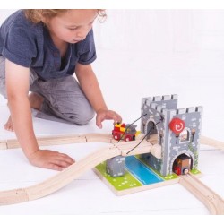 SET DE TREN BIGJIGS - POD DIN LEMN PENTRU PASAGERI - BJT267 - BJT267 - view 1
