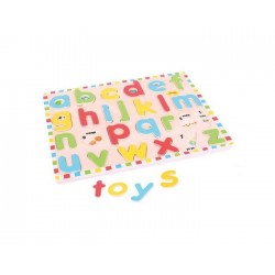 PUZZLE BIGJIGS DIN LEMN CU LITERE MINUSCULE - ALFABETUL ENGLEZ - BJ757 - BJ757 - view 1