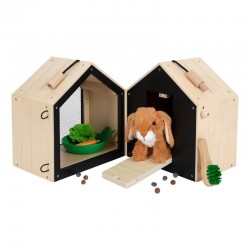 CASA IEPURILOR CU INCINTA PICIOSA MIC, 28 X 24 X 24 CM - 6704110004 - 6704110004 - view 1
