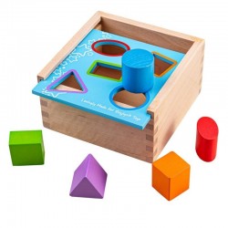 SORTOR DIN LEMN CU FIGURI GEOMETRICE COLORATE BIGJIGS - BB093 - BB093 - view 1