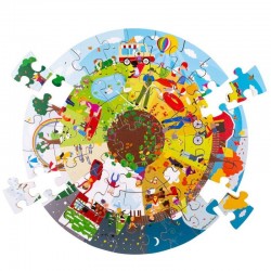 PUZZLE ROTUND DIN LEMN BIGJIGS - SEZONURI - 33003 - 33003 - view 1