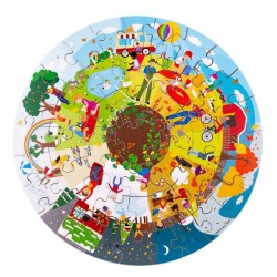 PUZZLE ROTUND DIN LEMN... - 33003 - view 2
