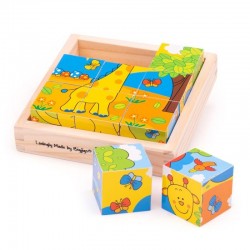 PUZZLE CUB LEMN BIGJIGS - SAFARI - BJ512 - BJ512 - view 1