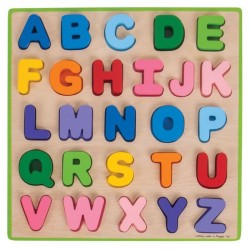 Дървен пъзел Bigjigs с азбука на английски език - BB055 - view 4
                  