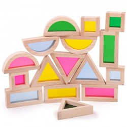 BLOCURI SENZORIALE DIN LEMN PENTRU COPII BIGJIGS - JUCĂRIE MONTESSORI - 33033 - 33033 - view 1