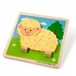 PUZZLE DIN LEMN PENTRU COPII BIGJIGS - OAȚA - 34052 - 34052 - view 1