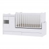 PATUTUL TRANSFORMANT LORELLI MINIMAX NOU 190/72CM ALB - 10150500024A
