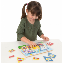 PUZZLE MUZICAL DIN LEMN CU MÂNERE MELISSA & DOUG - CASĂ CU SUNETE - 10734_1 - 10734_1 - view 1