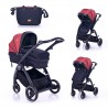 cărucior combinat LORELLI ADRIA BLACK&ampRED - 10021452006R