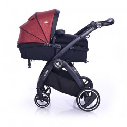 Комбинирана количка LORELLI ADRIA BLACK&RED - 10021452006 - view 4
                  