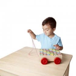 Дървена количка за дърпане с кубчета Melissa & Doug - 11169 - view 3
                  