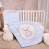 LORELLI COSY SET LENJIERĂ DE PAT 3 PIECI "URSUL" ALBASTRU - 10420015901
