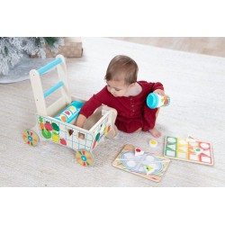 Дървена количка Melissa & Doug - сортер с хранителни продукти  - 30732 - view 4
                  