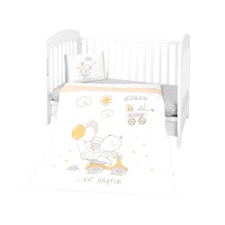 SET LENȚIE DE PAT BEBEȘI 5 BUCĂȚI JOYFUL MICE - 41101050040 - 41101050040 - view 1