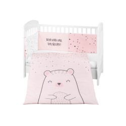 Бебешки спален комплект 2 части EU style 60/120 Bear with me Pink - 41101020113 - view 1
                  