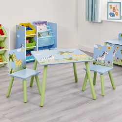Детска Маса със Столчета GINGER HOME за Рисуване, Игра, Хранене, Дървена, Детска Стая SAVANNA - TF5001 - view 6
                  