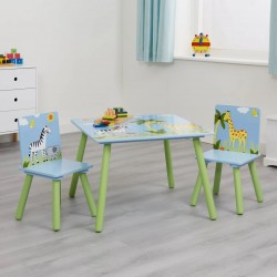 Детска Маса със Столчета GINGER HOME за Рисуване, Игра, Хранене, Дървена, Детска Стая SAVANNA - TF5001 - view 7
                  