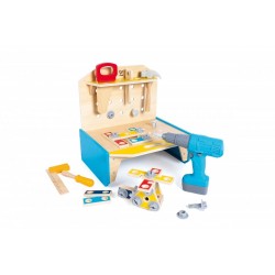 Дървена работна маса с инструменти, Hape, 51 части - H3221 - view 1