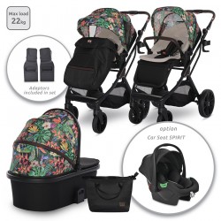 Детска количка Lorelli GLORY 2в1 Tropical FLOWERS с кош за новородено - 10021822388A - view 1
                  