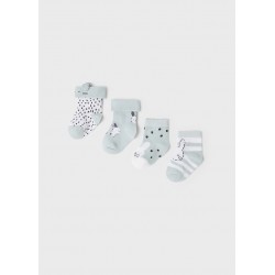 SET 4 PERECHI ȘOSETE PRIMARIALE PENTRU FATA NOI NĂSCUTĂ - 9477-011 - 9477-011 - view 1
