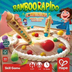 Дървена игра Hape Bamboo Rapido - Бамбукови пръчки и цветови комбинации - H4314 - view 6
                  