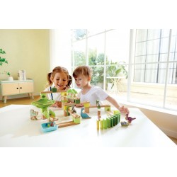 HAPE Domino Wood Game Set - Dino Adventure, 131 piese - H1112 - H1112 - view 1
