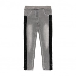 BLANCI DE COPII JEGGING TIP BOBOLI PENTRU FETE - 443146-GRI - 443146-GREY - view 1