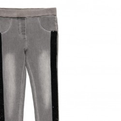 Детски дънки Boboli тип jeggings за момиче - 443146-GREY - view 3
                  