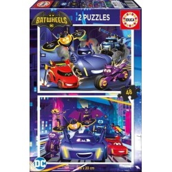PUZZLE PENTRU COPII EDUCA BATMAN 2B1, 2X48 BUC. - EDU20107 - EDU20107 - view 1