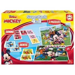 JOC EDUCAȚIONAL EDUCA SUPER PACK 4 ÎN 1 - MICKEY ȘI PRIETENII - EDU19099 - EDU19099 - view 1