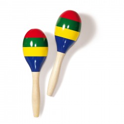 MARACAS DE LEMN NOWA SZKOLA, COLORATE, 2 BUC - 6612120014 - 6612120014 - view 1